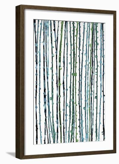 Aqua Vine-Candice Alford-Framed Art Print