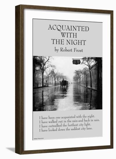 Aquainted With the Night-null-Framed Art Print