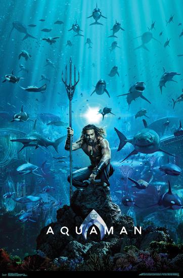 AQUAMAN - ONE SHEET-null-Lamina Framed Poster