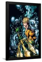 Aquaman- Stand Against the Trench-null-Framed Poster