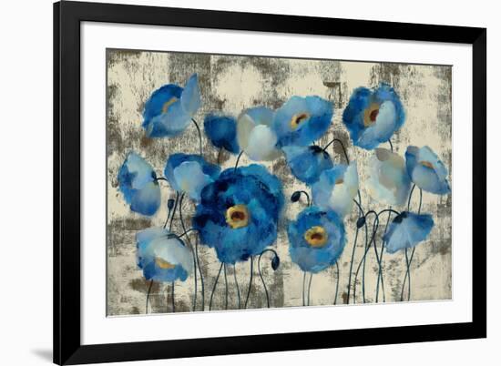 Aquamarine Floral-Silvia Vassileva-Framed Art Print