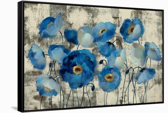 Aquamarine Floral-Silvia Vassileva-Framed Stretched Canvas