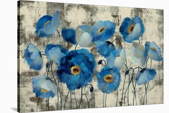 Aquamarine Floral-Silvia Vassileva-Stretched Canvas