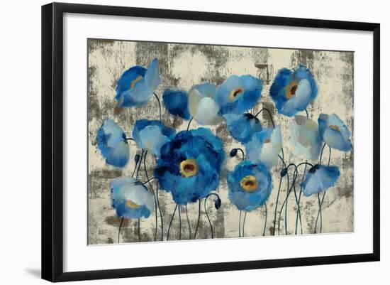 Aquamarine Floral-Silvia Vassileva-Framed Art Print