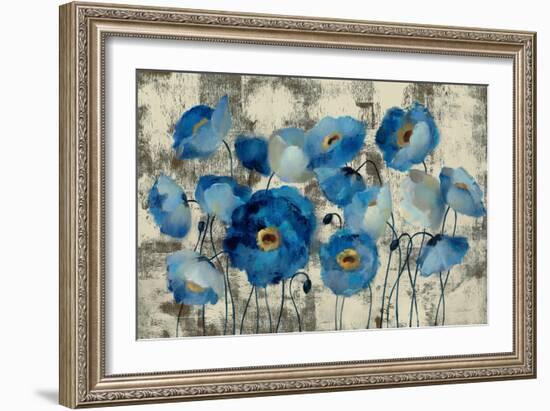 Aquamarine Floral-Silvia Vassileva-Framed Art Print