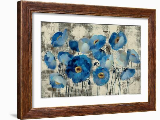 Aquamarine Floral-Silvia Vassileva-Framed Art Print