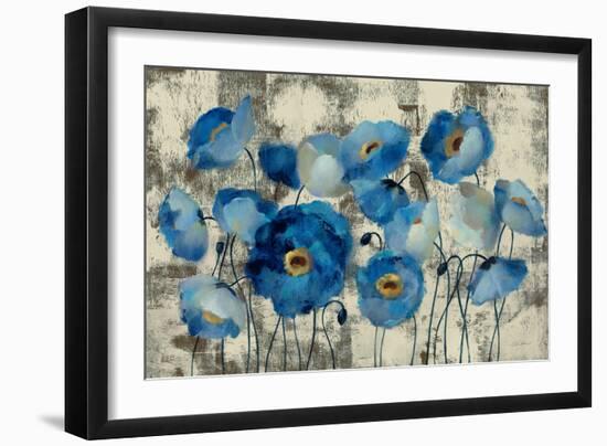 Aquamarine Floral-Silvia Vassileva-Framed Art Print