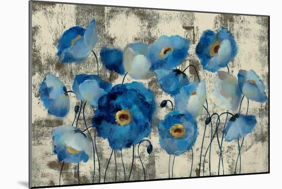 Aquamarine Floral-Silvia Vassileva-Mounted Art Print