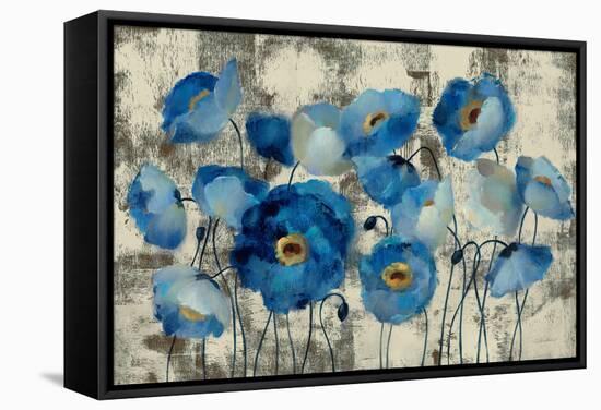 Aquamarine Floral-Silvia Vassileva-Framed Stretched Canvas