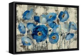 Aquamarine Floral-Silvia Vassileva-Framed Stretched Canvas