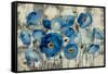 Aquamarine Floral-Silvia Vassileva-Framed Stretched Canvas