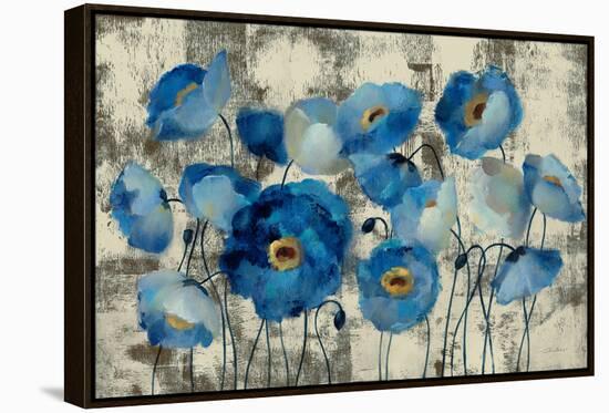 Aquamarine Floral-Silvia Vassileva-Framed Stretched Canvas