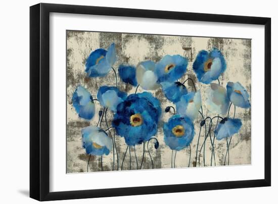 Aquamarine Floral-Silvia Vassileva-Framed Art Print