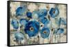 Aquamarine Floral-Silvia Vassileva-Framed Stretched Canvas