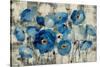 Aquamarine Floral-Silvia Vassileva-Stretched Canvas