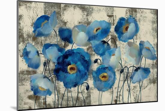 Aquamarine Floral-Silvia Vassileva-Mounted Premium Giclee Print