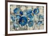 Aquamarine Floral-Silvia Vassileva-Framed Art Print