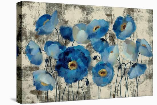 Aquamarine Floral-Silvia Vassileva-Stretched Canvas