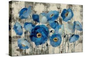 Aquamarine Floral-Silvia Vassileva-Stretched Canvas