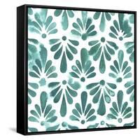 Aquamarine Motif I-Grace Popp-Framed Stretched Canvas