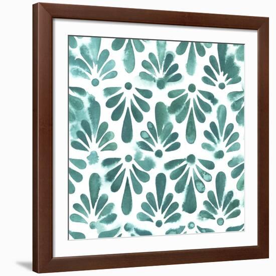 Aquamarine Motif I-Grace Popp-Framed Art Print