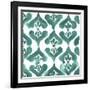 Aquamarine Motif II-Grace Popp-Framed Art Print