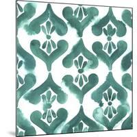 Aquamarine Motif II-Grace Popp-Mounted Art Print