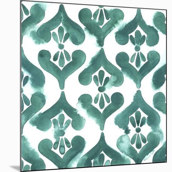 Aquamarine Motif II-Grace Popp-Mounted Art Print