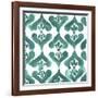 Aquamarine Motif II-Grace Popp-Framed Art Print