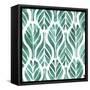 Aquamarine Motif III-Grace Popp-Framed Stretched Canvas