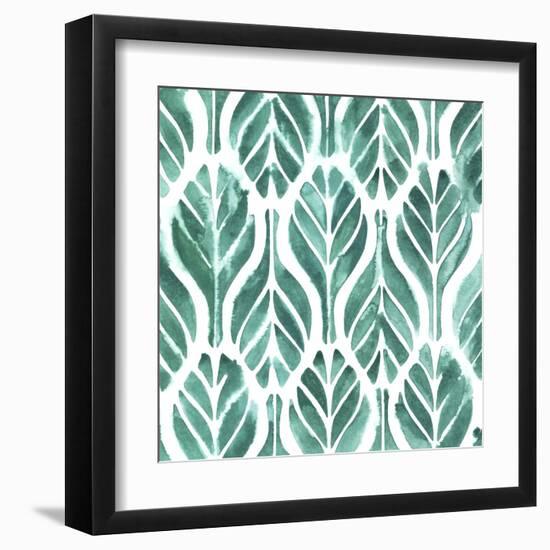 Aquamarine Motif III-Grace Popp-Framed Art Print