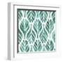 Aquamarine Motif III-Grace Popp-Framed Art Print