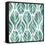 Aquamarine Motif III-Grace Popp-Framed Stretched Canvas