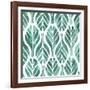 Aquamarine Motif III-Grace Popp-Framed Art Print