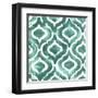 Aquamarine Motif IV-Grace Popp-Framed Art Print