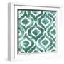 Aquamarine Motif IV-Grace Popp-Framed Art Print