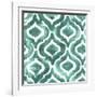 Aquamarine Motif IV-Grace Popp-Framed Art Print