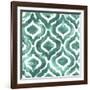 Aquamarine Motif IV-Grace Popp-Framed Art Print