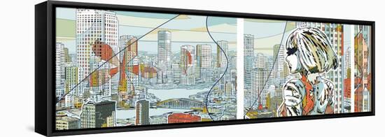 Aquapolis Ex-Machina Right-HR-FM-Framed Stretched Canvas