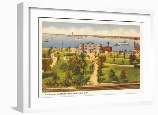 Aquarium, Battery Park, New York City-null-Framed Art Print