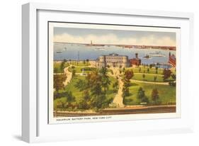 Aquarium, Battery Park, New York City-null-Framed Art Print