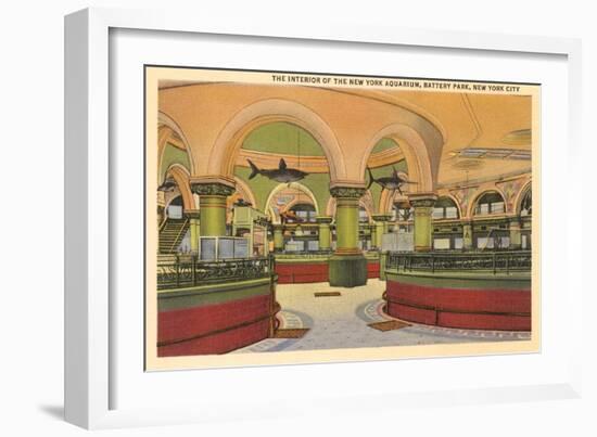 Aquarium, Battery Park, New York City-null-Framed Art Print