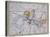 Aquarius and Capricorn, from "A Celestial Atlas," Published in 1822-A. Jamieson-Stretched Canvas