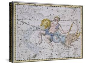 Aquarius and Capricorn, from "A Celestial Atlas," Published in 1822-A. Jamieson-Stretched Canvas