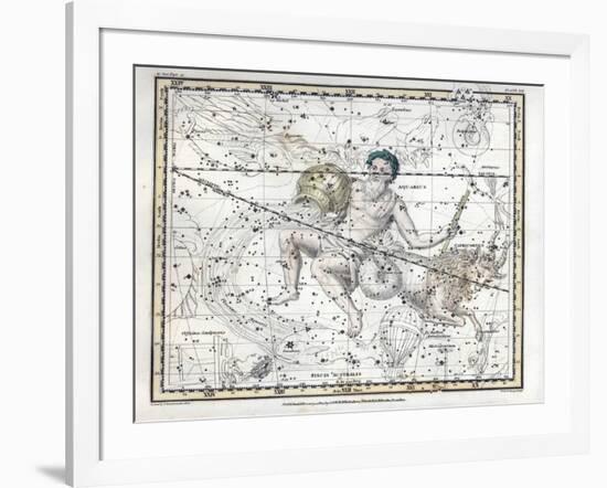 Aquarius and Capricornus, Zodiac, 1822-Science Source-Framed Giclee Print