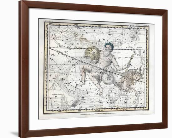 Aquarius and Capricornus, Zodiac, 1822-Science Source-Framed Giclee Print