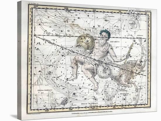 Aquarius and Capricornus, Zodiac, 1822-Science Source-Stretched Canvas