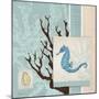 Aquarius Blue Sq II-Paul Brent-Mounted Premium Giclee Print