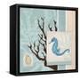 Aquarius Blue Sq II-Paul Brent-Framed Stretched Canvas