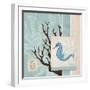 Aquarius Blue Sq II-Paul Brent-Framed Art Print